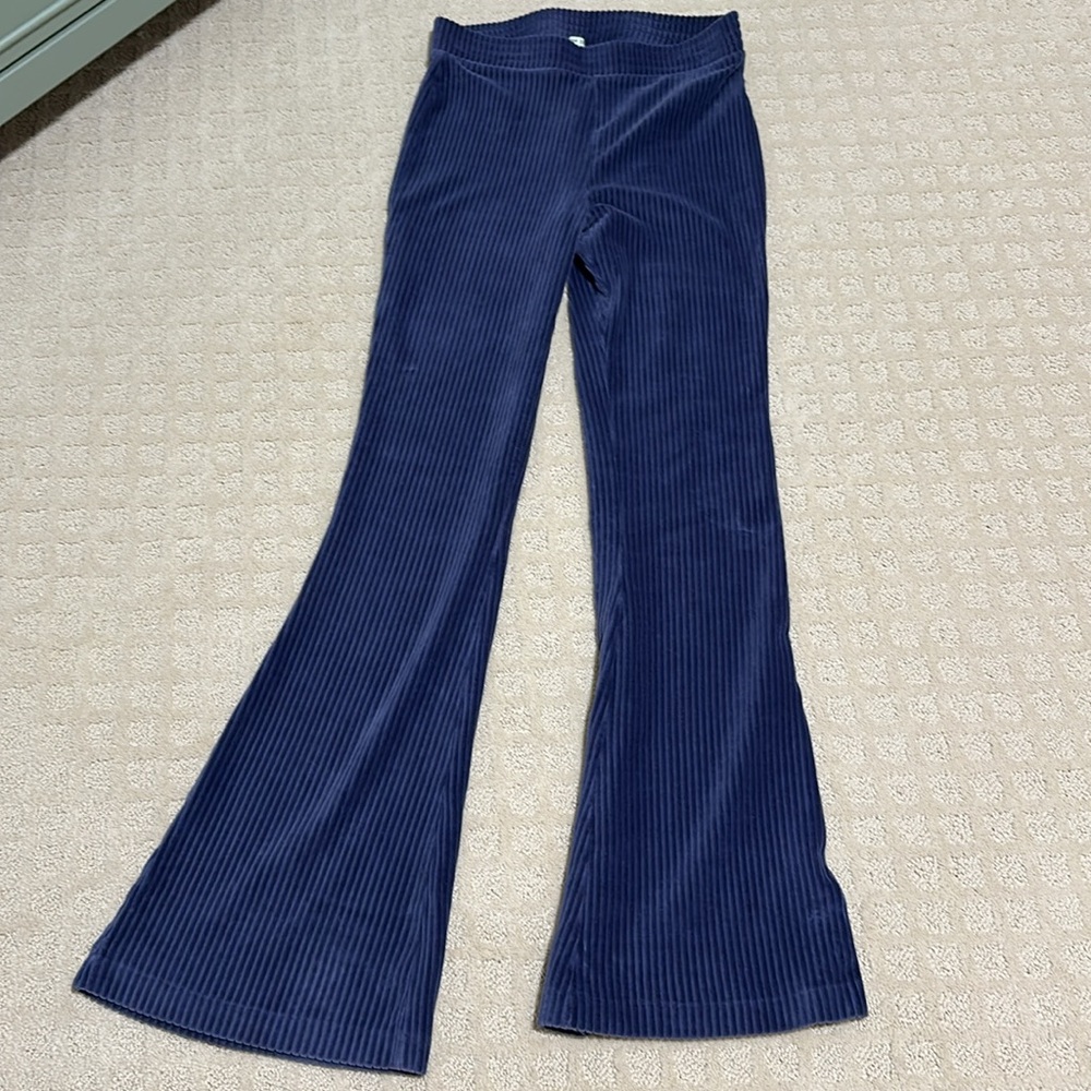 Aerie Blue Corduroy Flare Pants